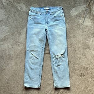 Madewell mid-rise classic straight crop jeans